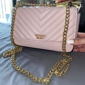 Victoria secret clutch pink creamy